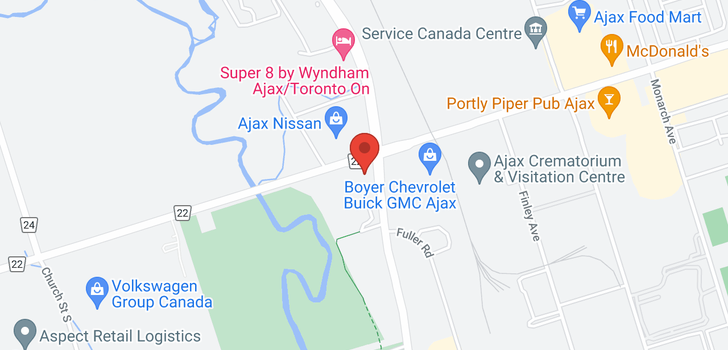 map of 465 BAYLY ST W